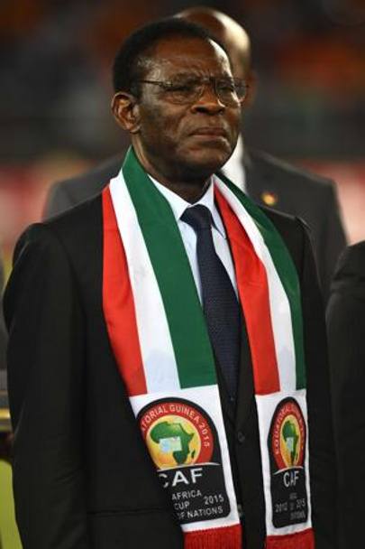 Il presidente della Guinea Equatoriale Teodoro Obiang Nguema Mbasogo. Afp
